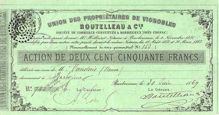 Union des Propriétaires de Vignobles Boutelleau & Cie.