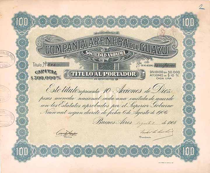 Cia. Arenera del Guazú S.A.