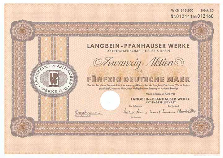 Langbein-Pfanhauser Werke AG