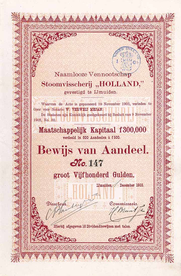 N.V. Stoomvisscherij “Holland”