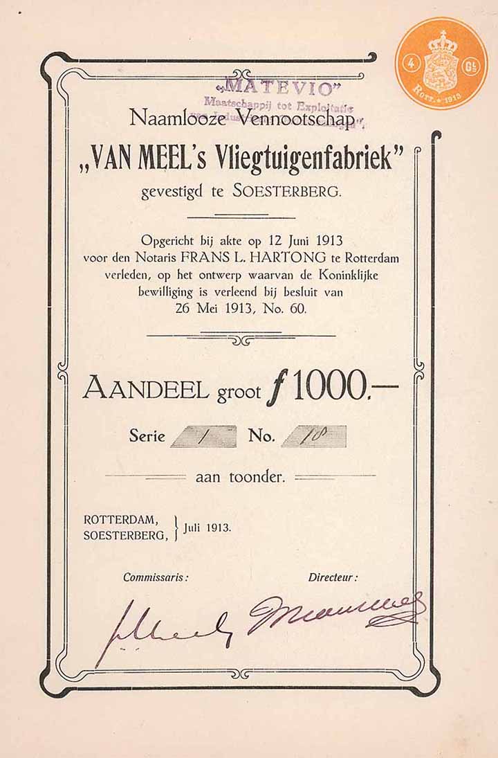 N.V. Van Meel‘s Vliegtuigenfabriek