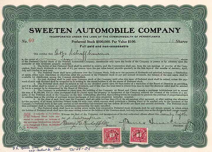 Sweeten Automobile Co.