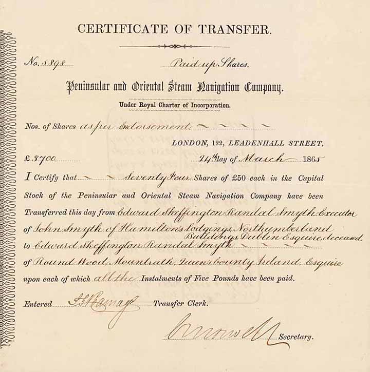 Peninsular & Oriental Steam Navigation Co.