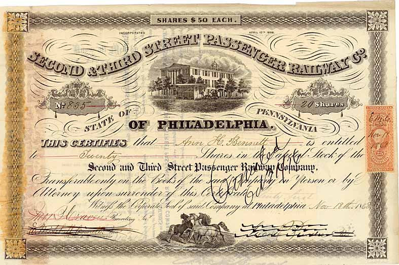 Second & Third Street Passenger Railway Co. of Philadelphia