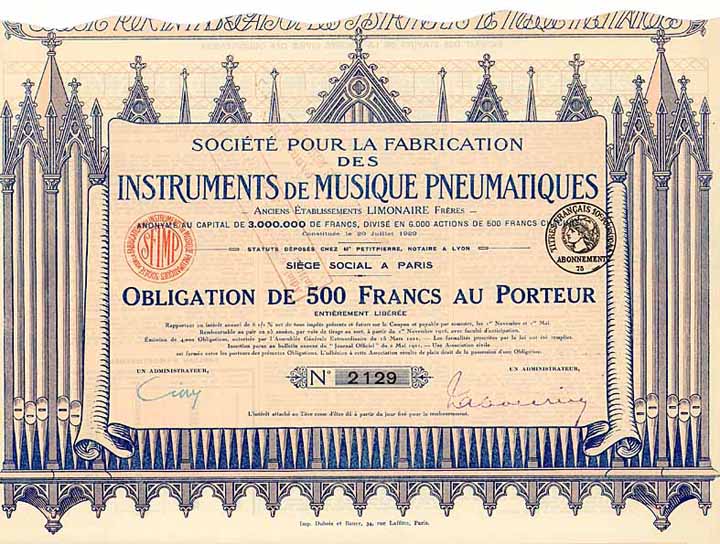 Soc. pour la Fabrication des Instruments de Musique Pneumatiques