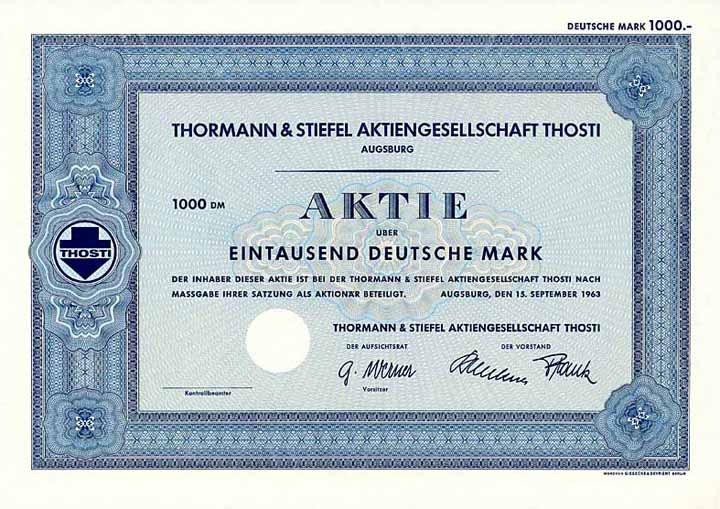 Thormann & Stiefel AG Thosti