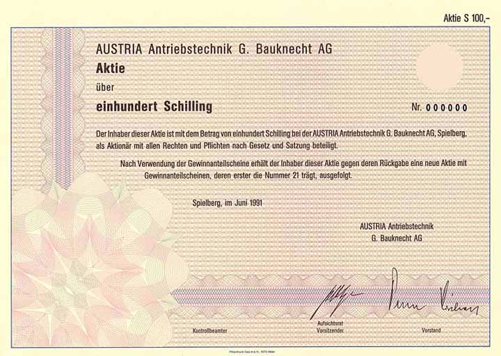 Austria Antriebstechnik G. Bauknecht AG