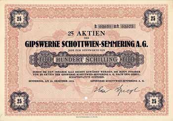 Gipswerke Schottwien-Semmering AG