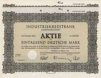 Industriekreditbank AG (2 Stücke)