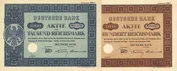 Deutsche Bank (2 Stücke)