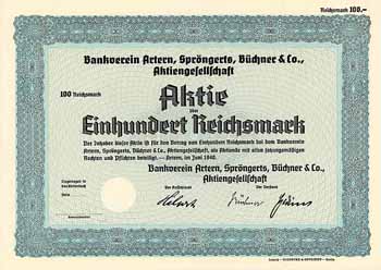 Bankverein Artern Spröngerts, Büchner & Co. AG