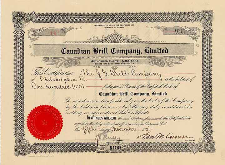 Canadian Brill Co., Ltd.