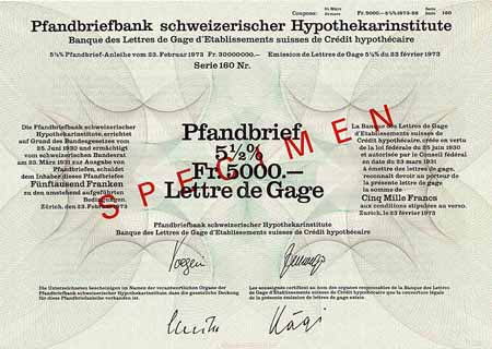 Pfandbriefbank schweizerischer Hypothekarinstitute