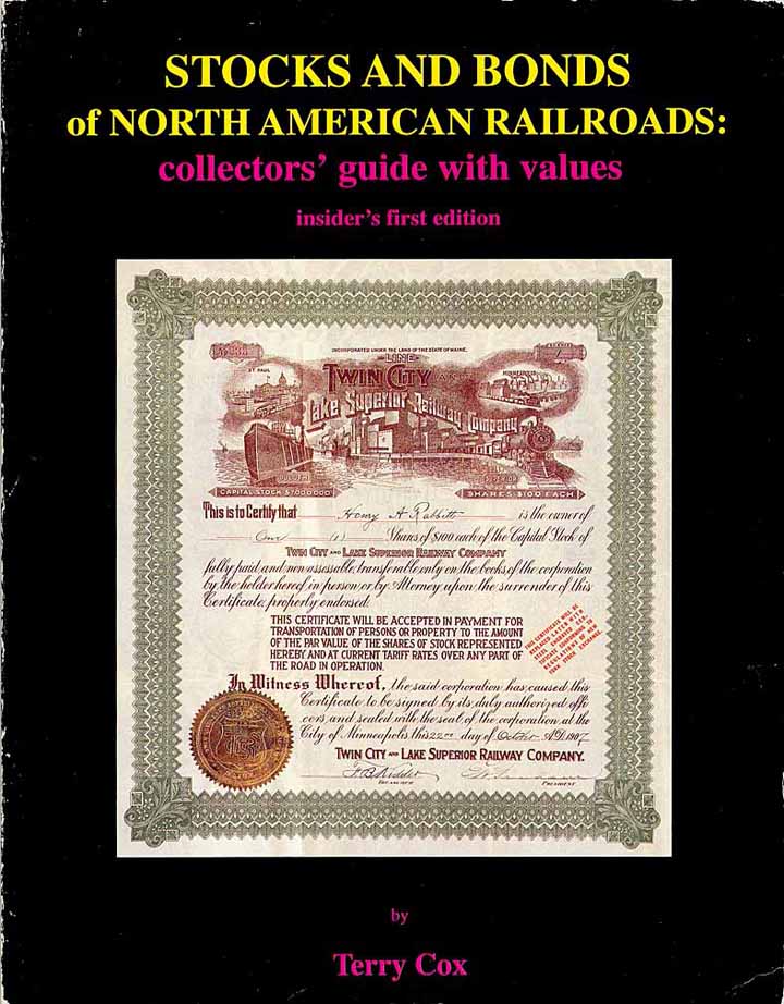 Cox - Stocks and Bonds of North American Railroads