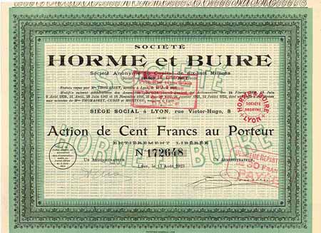 Soc. Horme et Buire S.A.