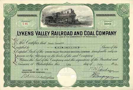 Lykens Valley Railroad & Coal Co.