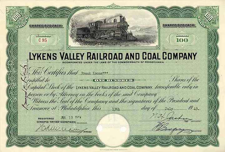 Lykens Valley Railroad & Coal Co.