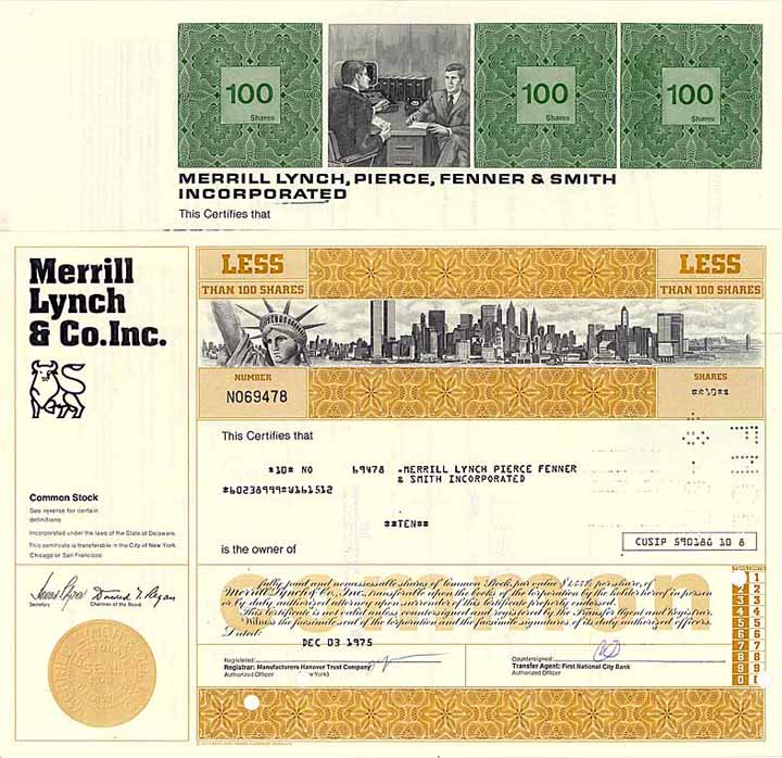 Merrill Lynch & Co. Inc. (2 Stücke)