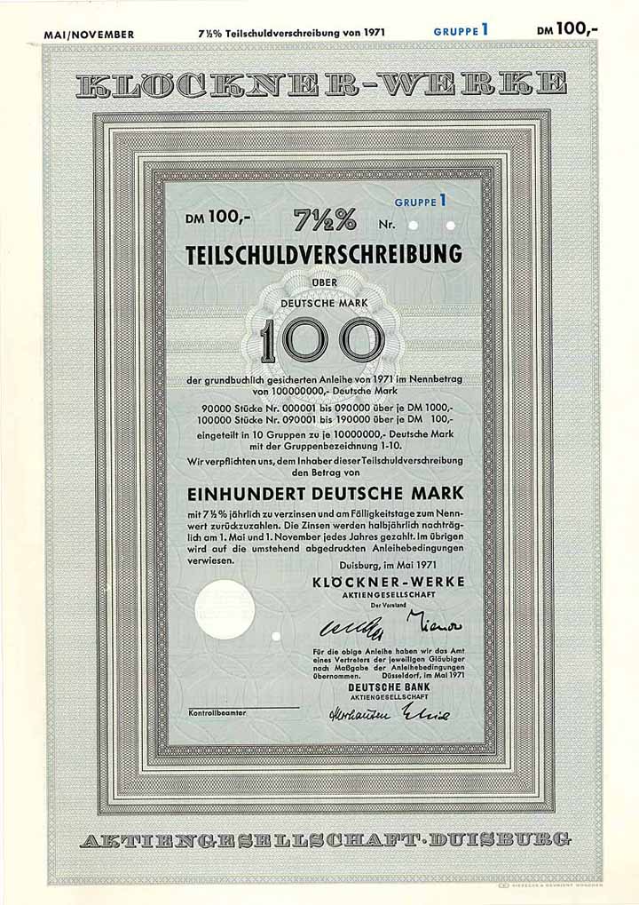 Klöckner-Werke AG