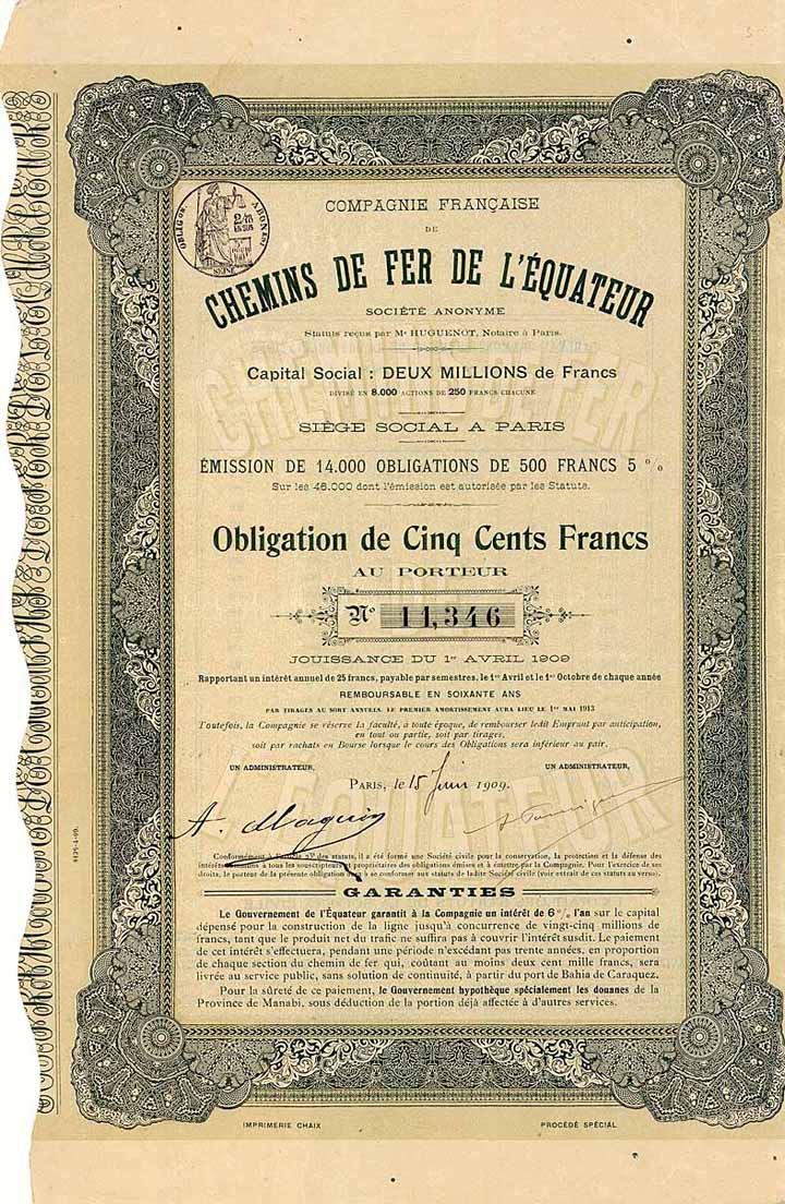 Cie. Francaise de Chemins de Fer de l’Equateur