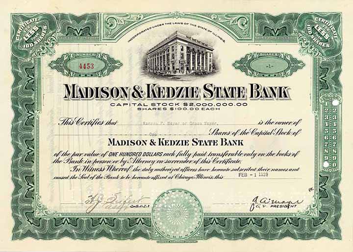 Madison & Kedzie State Bank