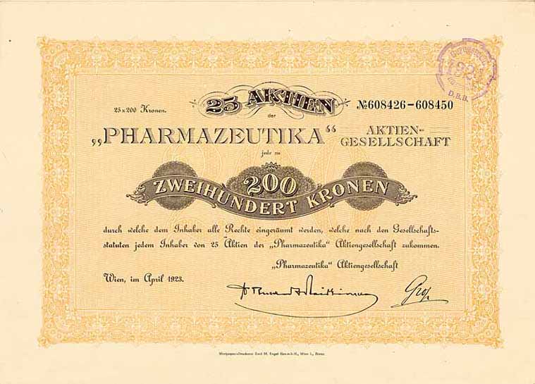 „Pharmazeutika“ AG
