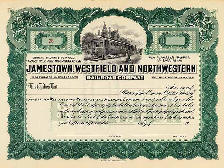 Jamestown, Westfield & Northwestern Railroad