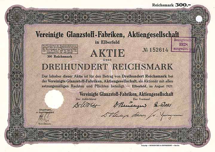 Vereinigte Glanzstoff-Fabriken AG