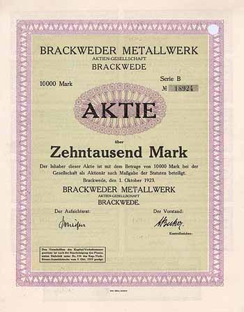 Brackweder Metallwerk AG