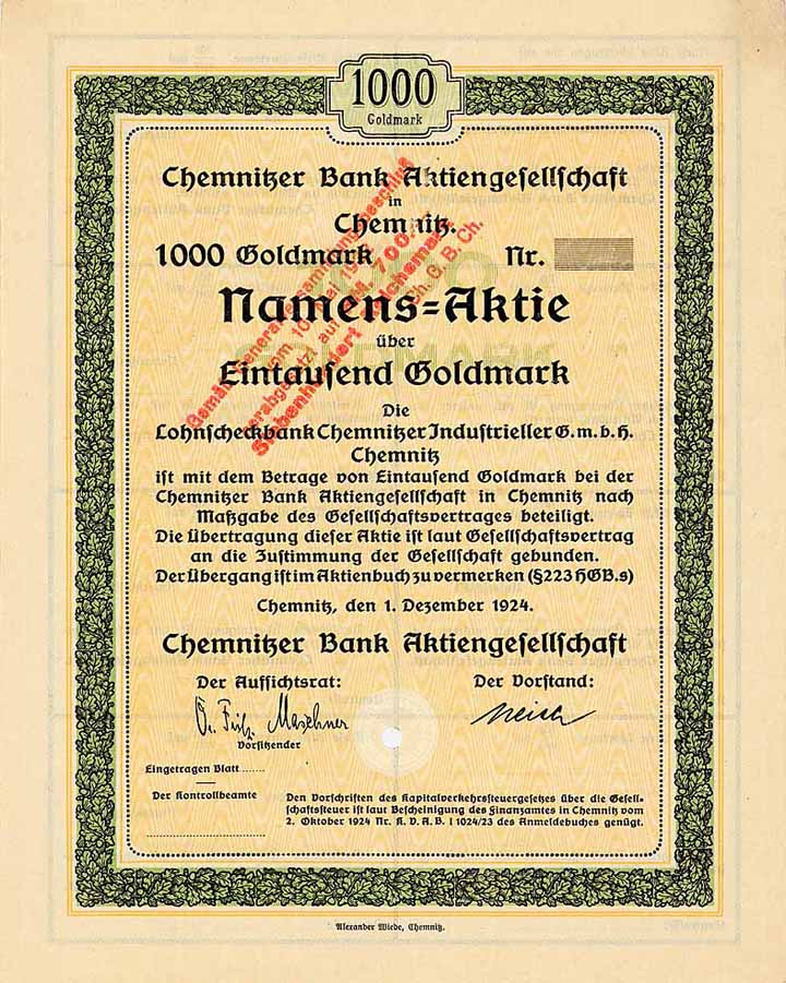 Chemnitzer Bank AG