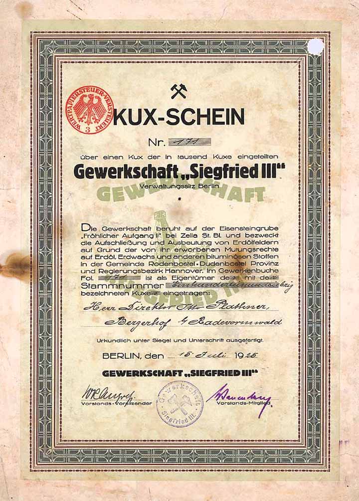 Gewerkschaft Siegfried III.