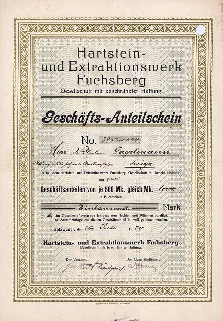 Hartstein- und Extraktionswerk Fuchsberg GmbH