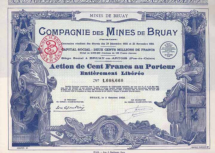 Cie. des Mines de Bruay (Pas-de-Calais)