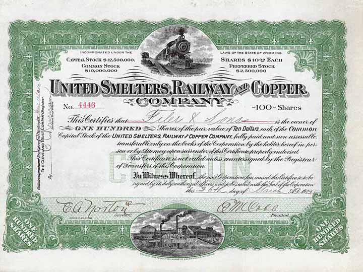 United Smelters, Railway & Copper Co.