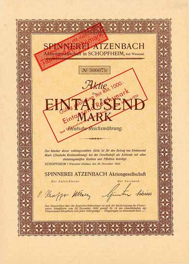 Spinnerei Atzenbach AG