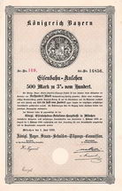 Knigreich Bayern, Eisenbahn-Anlehen