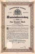 Grossherzogtum Hessen (V. Anleihe fr Eisenbahnzwecke)