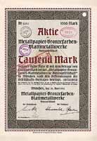 Metallpapier-Bronzefarben-Blattmetallwerke AG