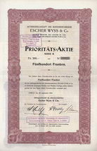 AG der Maschinenfabriken Escher Wyss & Cie.