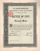 Clarenberg AG fr Kohlen- und Thon-Industrie