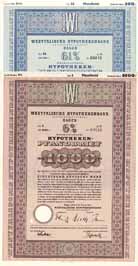 Westflische Hypothekenbank AG (2 Stcke)