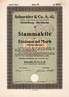 Schneider & Co. AG Fabrik elektrotechnischer Spezialartikel