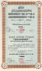 S.A. Ottomane “BOSPHORE” pour l’Exploitation du Grand Parc de Beicos