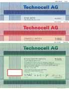 Technocell AG Mnchen Spezialpapierwerke & Zellstofftechnik (3 Stcke)