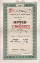 Aktien-Druckerei und Verlag der Neuen Brger-Zeitung