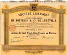 Soc. Lorraine des anciens �tablissements de Dietrich & Cie de Lun�ville S.A.
