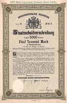 Grossherzogtum Hessen (V. Anleihe für Eisenbahnzwecke)