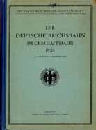Die Deutsche Reichsbahn im Geschäftsjahr 1926