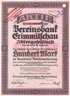 Vereinsbank Crimmitschau AG vormals C. G. Händel