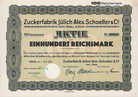 Zuckerfabrik Jlich Alex. Schoeller & Co. AG
